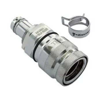 Koolance QDT3 Viton ātrās savienošanas savienojums, sievišķais, paneļa uzmava - 10 mm ID (3/8 collas)
