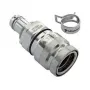 Koolance QDT3 Viton ātrās savienošanas savienojums, sievišķais, paneļa uzmava - 10 mm ID (3/8 collas)