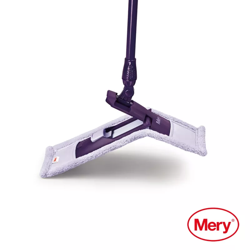MERY mikrošķiedras mops 45cm ar metāla rokturi 140cm
