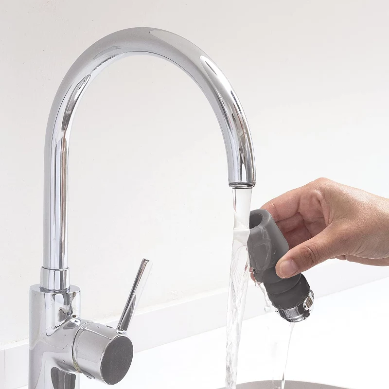 RAYEN 01083003 regulējams krāna ūdens filtrs – daudzpakāpju keramikas, aktīvās ogles un PP kokvilnas filtrs, uzstādīšana bez instrumentiem, universāla piemērotība