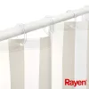 RAYEN dušas aizkars 180x200cm balts/ēršķu, PEVA