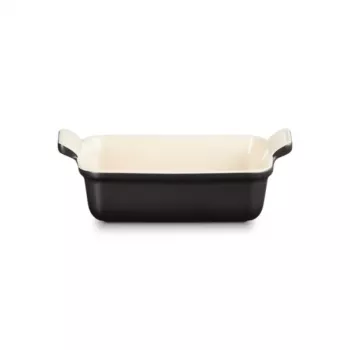 Le Creuset taisnstūra Heritage keramikas trauks 19x14cm / 1,1L melns