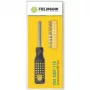 FIELDMANN FDS 1007-11R 12 daļu skrūvgriežu uzgaļu komplekts ar ergonomisku rokturi, hroma vanādija tērauda uzgaļi, magnētisks turētājs, spraugu/Phillips/Pozi/Torx