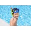 Zaļi zila niršanas maska ar snorkeli Bestway 24036