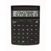 REBELL RE-ECO 450 BX galda kalkulators, 12 ciparu LCD, divkāršā barošana, pārstrādāta plastmasa, melns