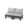 KETER Dārza dīvāns divvietīgs Elements 2 Seater pelēks/gaiši pelēks