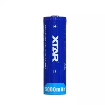 XTAR 21700 5000mAh 3.6V Li-jonu akumulators (Neaizsargāts, plakans augšgals)