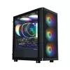Zalman M4 SE melns mATX Mini Tower datora korpuss ar 6x 120mm FRGB ventilatori