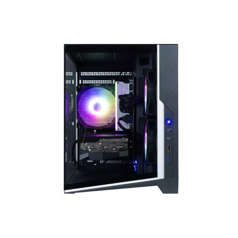 Zalman D30 melns mATX Mini Tower datora korpuss ar 3x 120mm ARGB ventilatoriem un rūdīta stikla sānu paneli
