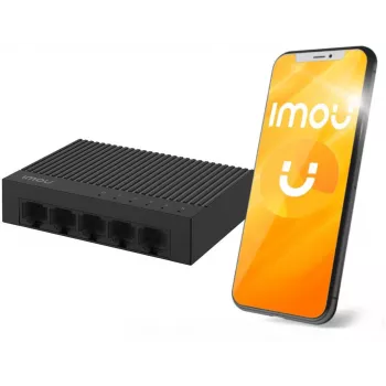 IMOU SF105C 5 portu 10/100 Mbps galda komutators, plastmasas korpuss