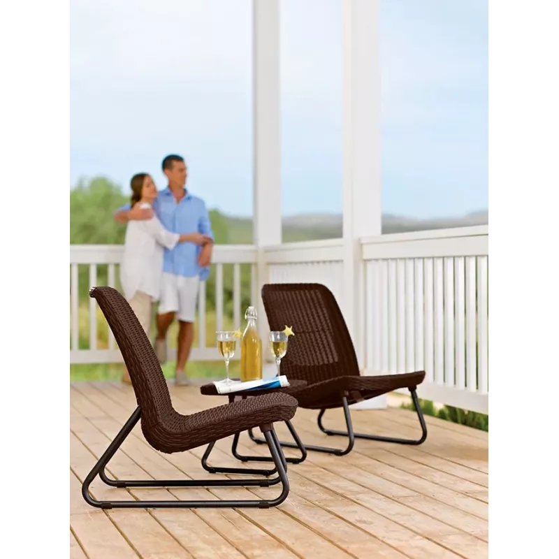 KETER dārza mēbeļu komplekts Rio Patio Set brūns