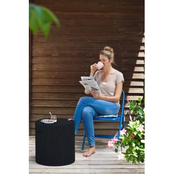 KETER dārza galds/uzglabāšanas kaste Cool Stool brūns