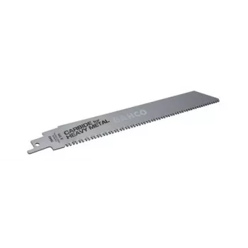 Bahco 7405021 Heavy Metal ar karbīda uzgaļiem zobenzāģa asmens, 225 mm, 8 TPI, 1 gabals