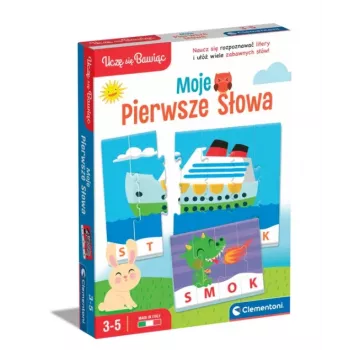 Izglītojoša spēle - puzle: Mani pirmie vārdi, spēlē un mācies poļu valodu, Clementoni 50770