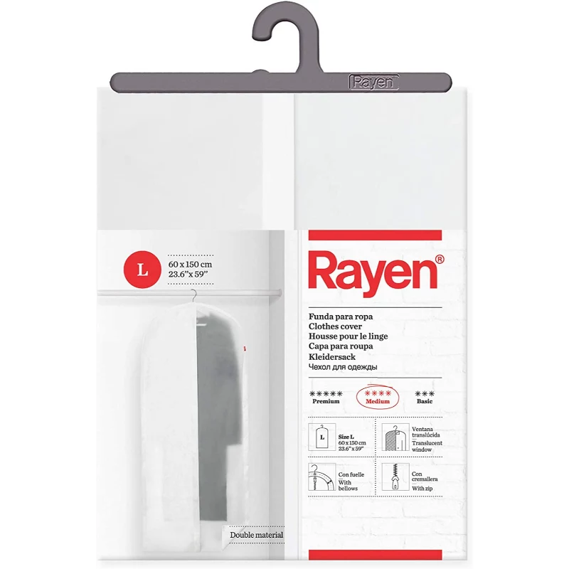 RAYEN Apģērbu pārvalks L Medium 60x150cm