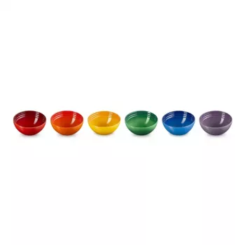 LE CREUSET 6 keramikas bļodu komplekts 330ml dažādās krāsās