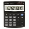 REBELL RE-SDC412 BX pussemi-deskop kalkulators, 12 ciparu LCD, divu veidu barošana, melns