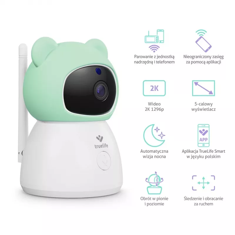 TrueLife NannyCam R6 Dual Smart mazuļa monitors