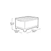 KETER dārza galds/uzglabāšanas kaste Scandi Storage Table pelēks