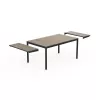 KETER Dārza galds pagarināms Deco Porto Nova Extendable 160-240 oša koka tonī/melns