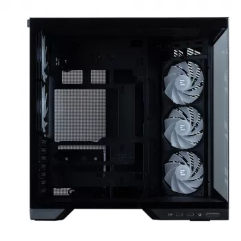 Zalman D50, ATX Mid Tower datora korpuss, 3 x 120mm ventilatori, melns