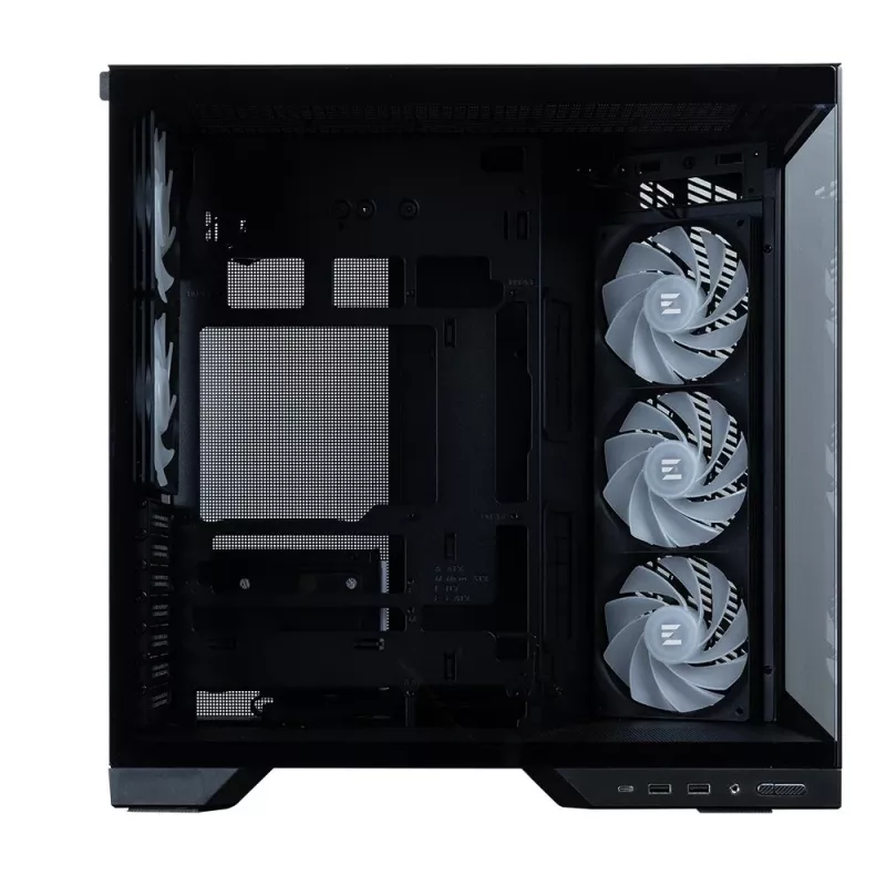 Zalman D50, ATX Mid Tower datora korpuss, 3 x 120mm ventilatori, melns
