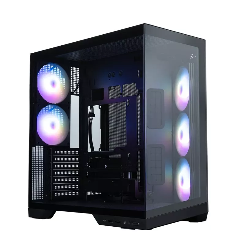 Zalman D50, ATX Mid Tower datora korpuss, 3 x 120mm ventilatori, melns