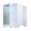 Zalman D50 balts ATX Mid Tower datora korpuss ar 3x ARGB ventilatori un rūdītu stiklu
