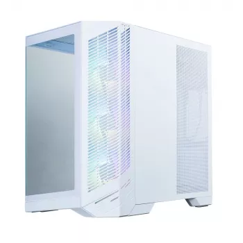 Zalman D50 balts ATX Mid Tower datora korpuss ar 3x ARGB ventilatori un rūdītu stiklu
