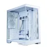 Zalman D50 balts ATX Mid Tower datora korpuss ar 3x ARGB ventilatori un rūdītu stiklu