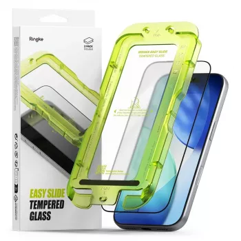 Rūdīts stikls RINGKE EASY SLIDE 2-PACK IPHONE 17 PRO MAX / 18 PRO MAX melns