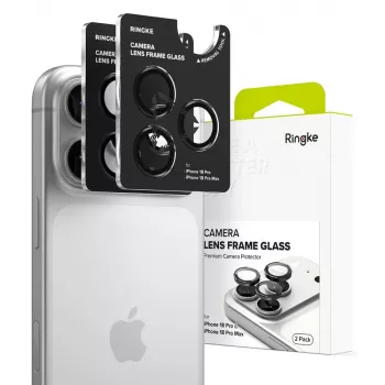 RINGKE KAMERAS RĀMJA AIZSARGS 2 GAB. IPHONE 18 PRO / PRO MAX MELNS