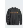 Carhartt Dearborn Relaxed LS Logo T-krekls CARBON