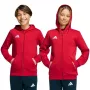 adidas Entrada 26 Full Zip Hoodie bērnu jakas sarkans KH1781 116cm