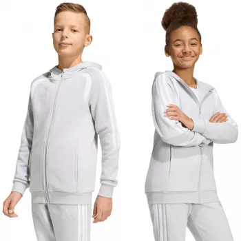 adidas Tiro 26 League Sweat Full Zip Hoodie bērnu jakas pelēks KF3323 152cm