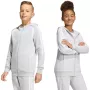 adidas Tiro 26 League Sweat Full Zip Hoodie bērnu jakas pelēks KF3323 152cm