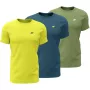 Vīriešu t-krekls 4F M4217 3 gab. iepakojumā dzeltens, zils, zaļš 4FWSS26TTSHM4217 90S 2XL