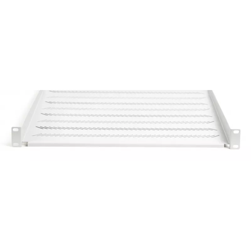 DIGITUS TN-19-550-1U-GY 1U fiksēts statīva plaukts, 550 mm dziļš, pelēks RAL 7035, 25 kg slodze