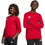 adidas Entrada 26 Sweat Top bērnu svīteris sarkans JZ6556 116cm