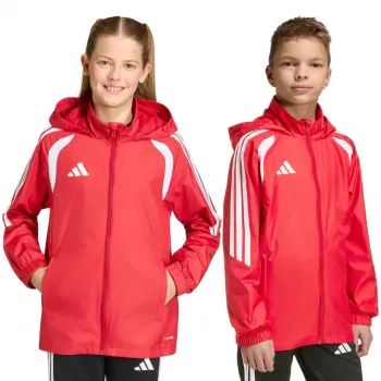 adidas Tiro 26 League Vējjakas bērnu jaka sarkana JY9724 152cm