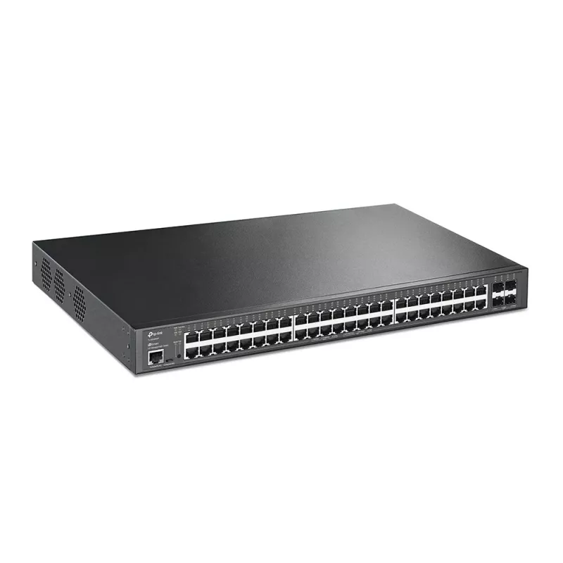 TP-Link JetStream TL-SG3452XP tīkla komutators Pārvaldāms L2+ Gigabit Ethernet (10/100/1000) PoE atbalsts 1U Melns