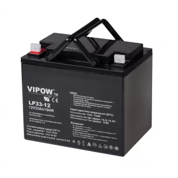 Želejas akumulators VIPOW 12V 33Ah