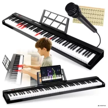 SUPRIMO P-881 BK digitālās klavieres pārnēsājamas melnas