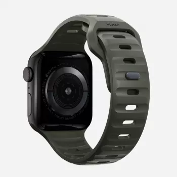 NOMAD Sport Band - siksniņa Apple Watch 46mm/49mm ar FKM (ash green)