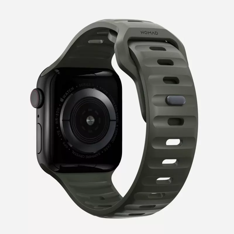 NOMAD Sport Band - siksniņa Apple Watch 46mm/49mm ar FKM (ash green)