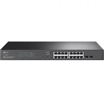 TP-Link JetStream TL-SG2218P tīkla komutators Pārvaldāms L2/L2+ Gigabit Ethernet (10/100/1000) PoE atbalsts 1U Melns