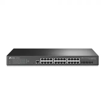 TP-Link JetStream TL-SG3428X tīkla komutators Pārvaldāms L2+/L3 Gigabit Ethernet (10/100/1000) 1U Melns