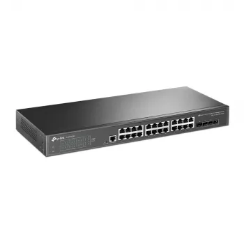 TP-Link JetStream TL-SG3428X tīkla komutators Pārvaldāms L2+/L3 Gigabit Ethernet (10/100/1000) 1U Melns