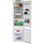 BEKO Ledusskapis BCNA306E4SN Iebūvējams, 193.5cm, Energoefektivitātes klase E, HarvestFresh, Neo Frost, Metāla siena