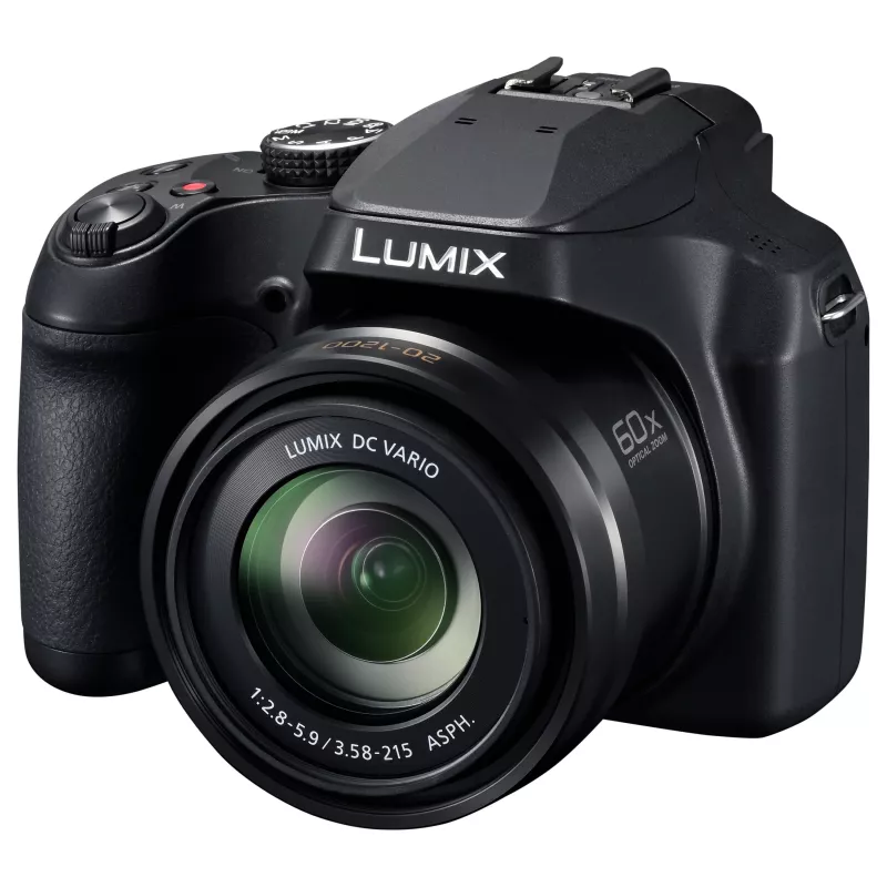 Panasonic LUMIX DC-FZ82D digitālā kamera - 18,1 MP, 60x optiskā tālummaiņa, 4K video, melna